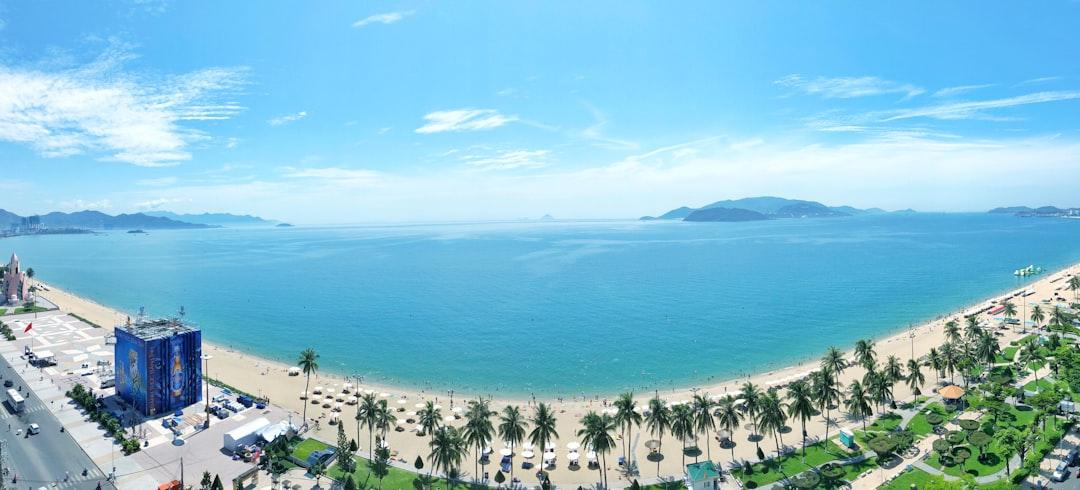 Panoramic view of Nha Trang beach. 
Shot from Novotel Nha Trang hotel.