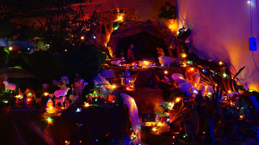 Photo of a typical “Christmas nativity scene” that takes place in Colombia