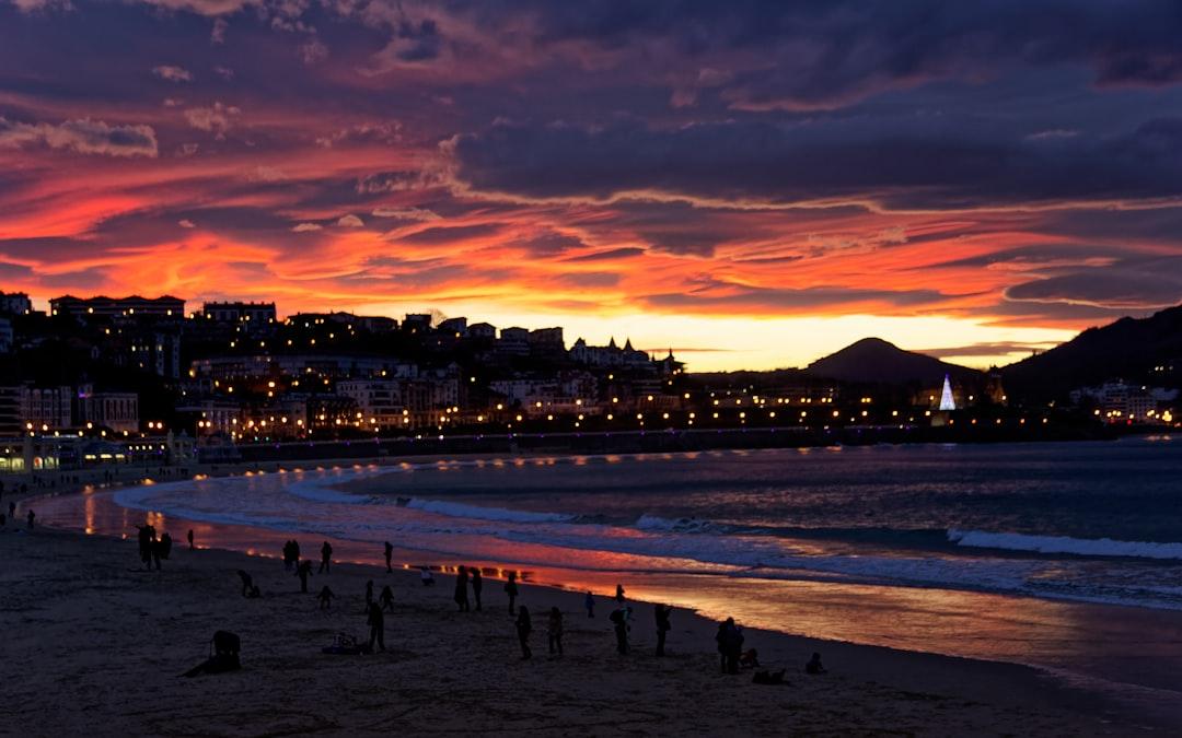 A Donostia winter sunset