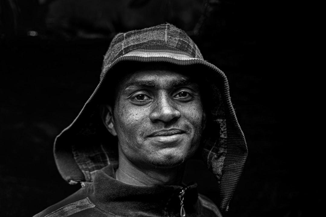 A shipyard worker with a hoodie in Dhaka, Bangladesh.