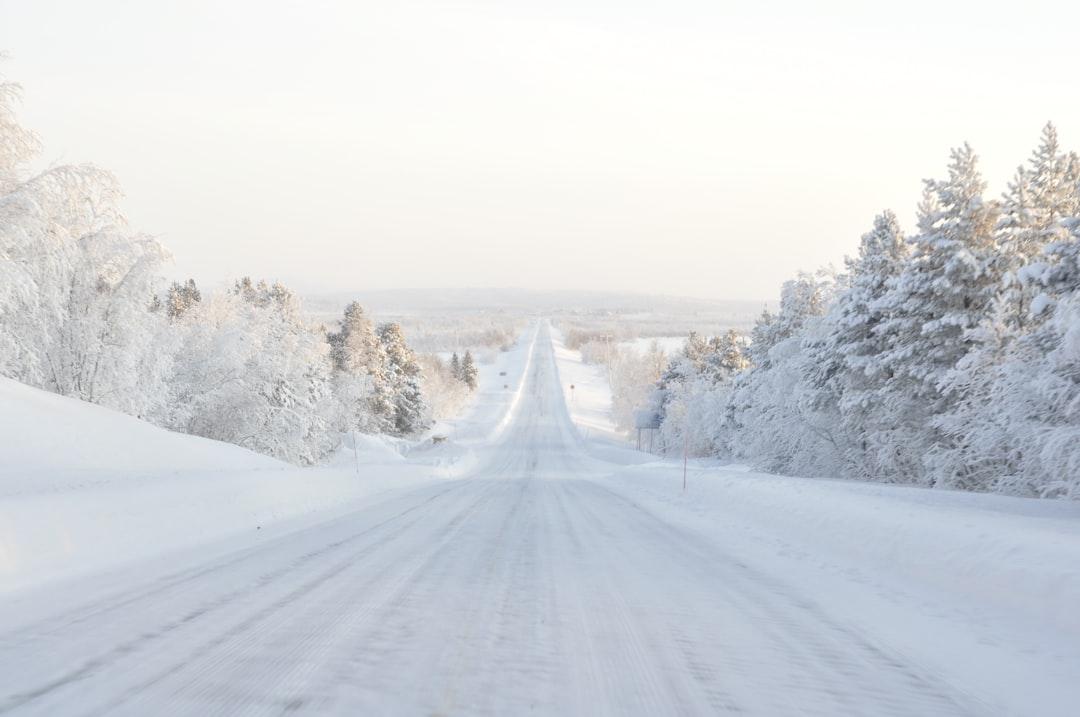 Ice roads in Lapland