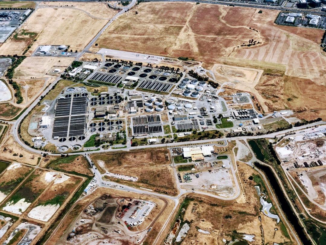 San José-Santa Clara Regional Wastewater Facility. The photo was from a commercial flight, I had just departed from SFO. 