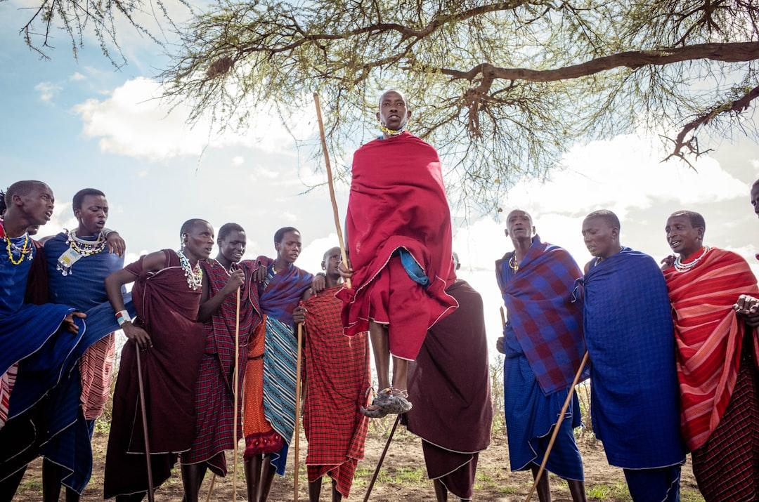 Welcome ceremony of Masai's Serengeti, Tanzania