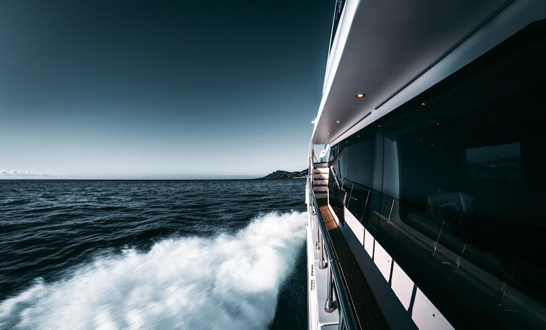 Luxury yacht cruising in Cannes on the French Riviera