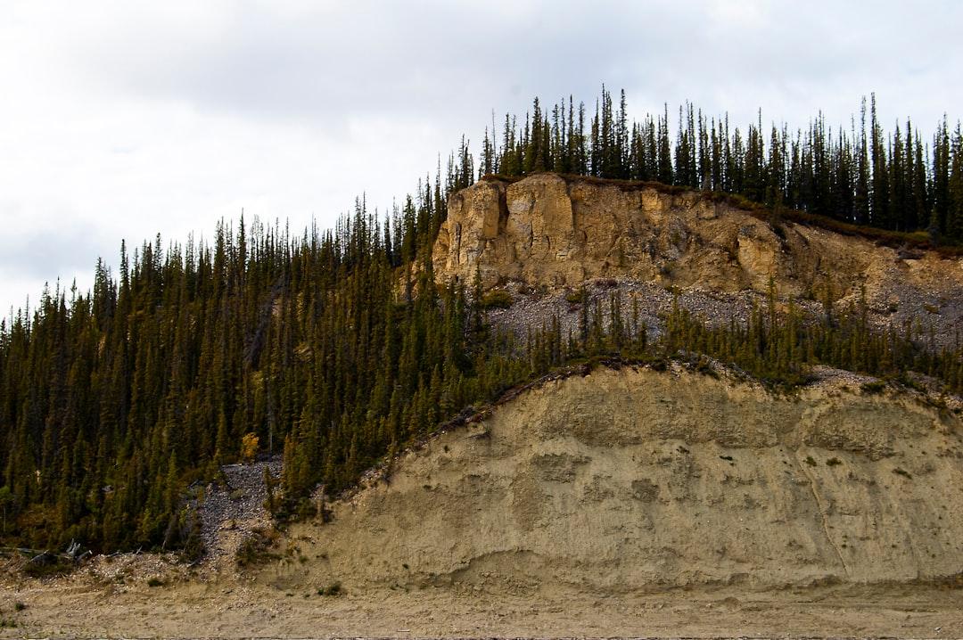 Multi-layered banks of the Deh Cho (Mackenzie River)