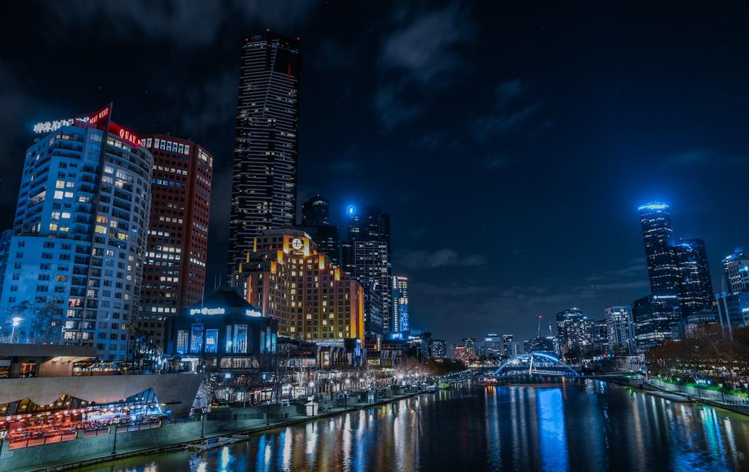 I was walking across the bridge in Melbourne CBD when I saw those amazing city lights … I really wanted to represent the way I see the happiness in Melbourne and the beauty of it during the night.