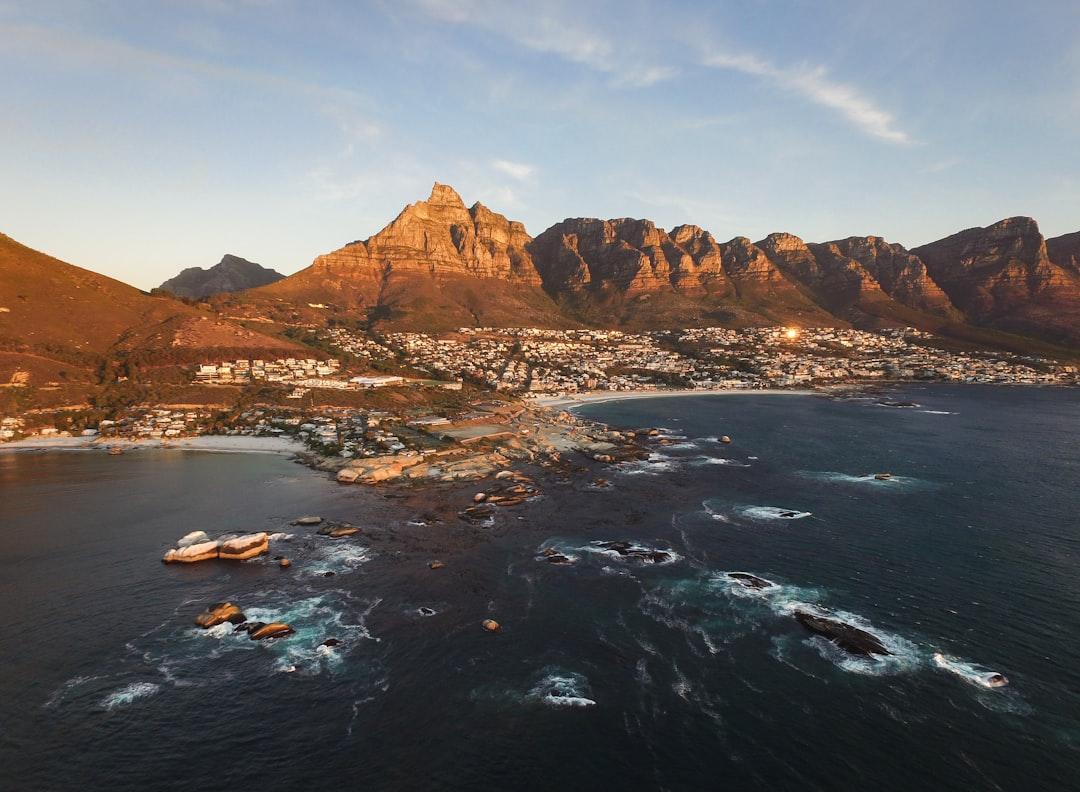 A drone view of my past Sunday’s sunset on Clifton 4th Beach, Cape Town, South Africa.
