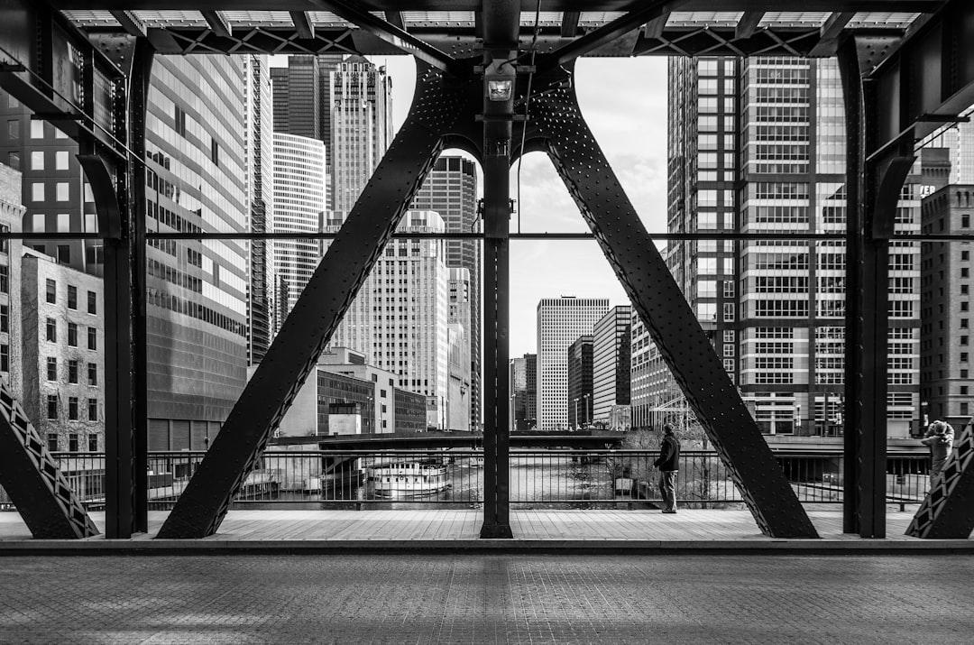 chicago through a bridge