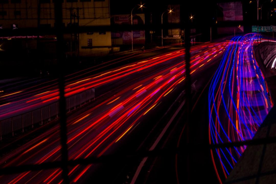 time-lapse photography of cars on road