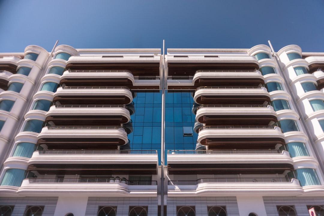 Symmetrical building in Monaco.