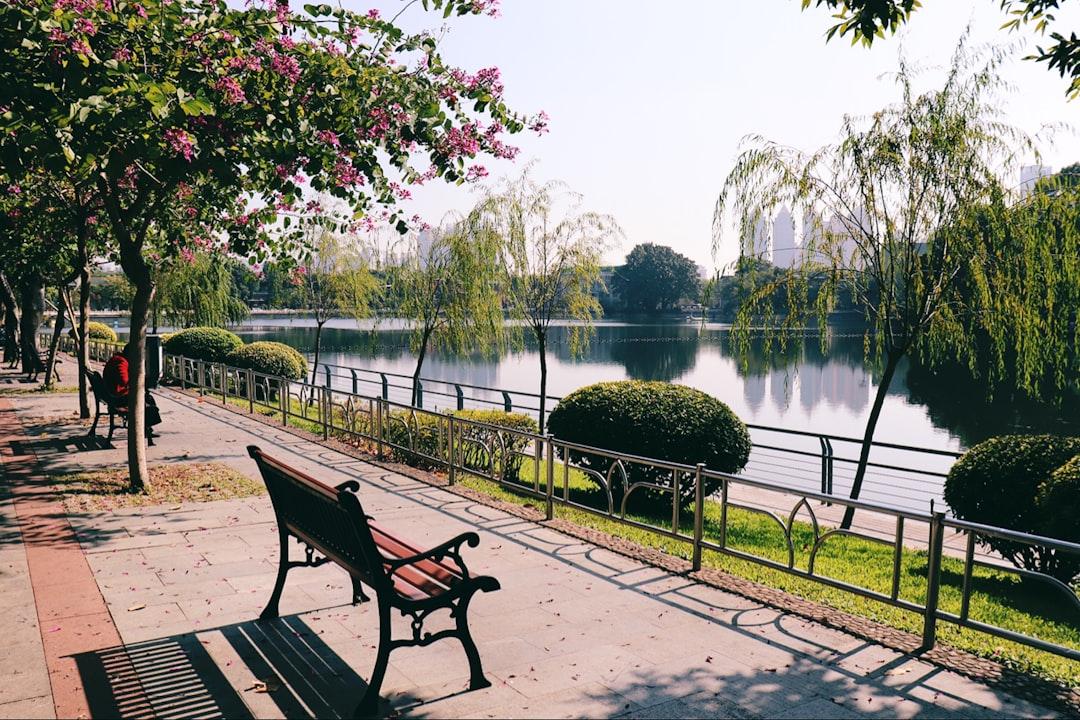 Dong Shan Hu Park in Guangzhou, China.