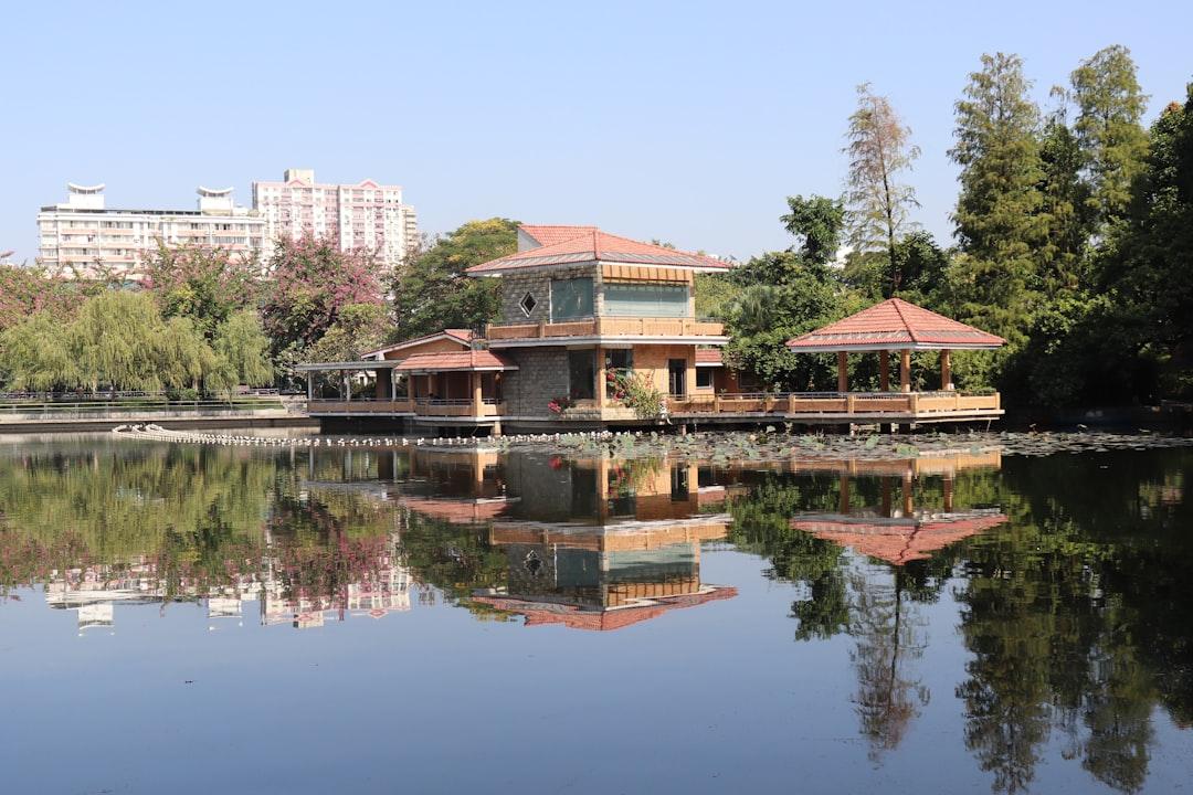 A pagoda in Dong Shan Lake Park.