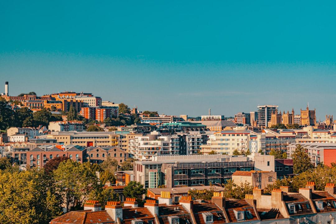 A view of Clifton, Bristol Harbourside and City Centre taken from the 12th floor.