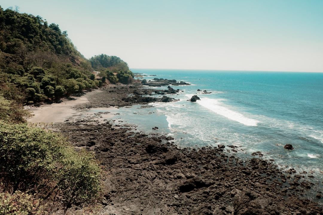 Rocky coastline near Jacó on the Pacific Coast of Costa Rica 