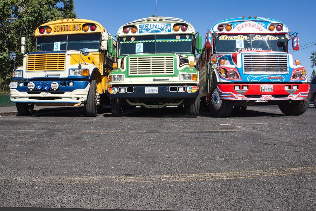Guatemala - Colourful school buses