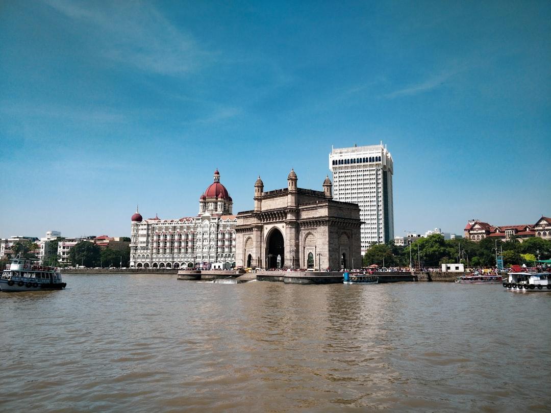 View of the Gateway of India from the sea.