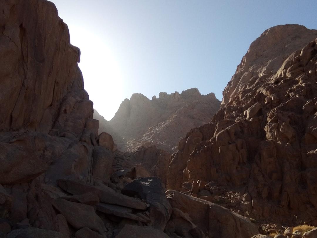 The mountains in Jebel Shayib range in the Red Sea mountains in the Eastern desert of Egypt