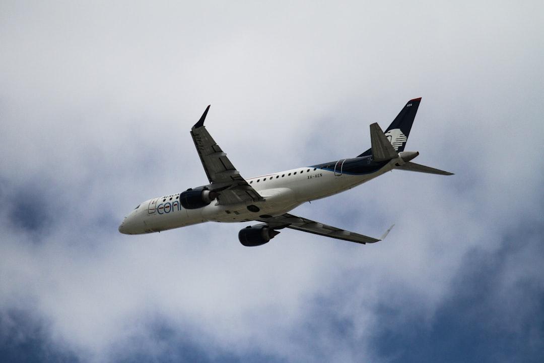 Aeromexico’s embraer 190 airplane after takeoff