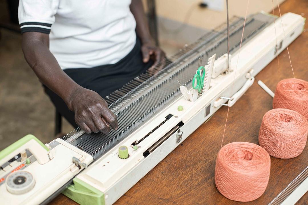 Flat knitting machine at the Wawoto Kacel Workshop in Uganda.

If possible, please credit: Chris Lutanga & ITC 

These photos are brought to you by the International Trade Centre (ITC) as part of the three-year Handicraft and Souvenir Development Project (HSDP) supported by the Enhanced Integrated Framework in collaboration with the Government of Uganda's Ministry of Tourism, Wildlife and Antiquities. 